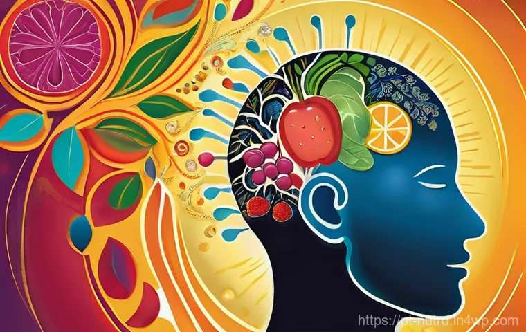 세로토닌 부스팅 식단의 성공 사례 - **Prompt:** A vibrant, conceptual illustration portraying the intricate connection between the human...