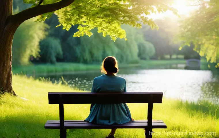 세로토닌 부스팅을 위한 실천 팁 - Serene Morning in Nature**
A person in their late 20s to early 30s, dressed in comfortable, modest ...