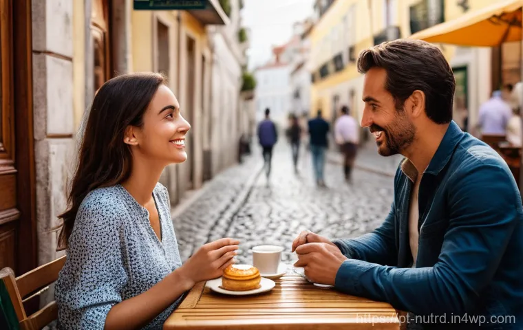 세로토닌과 사회적 상호작용 - Prompt 1: Deep Connection at a Lisbon Café**